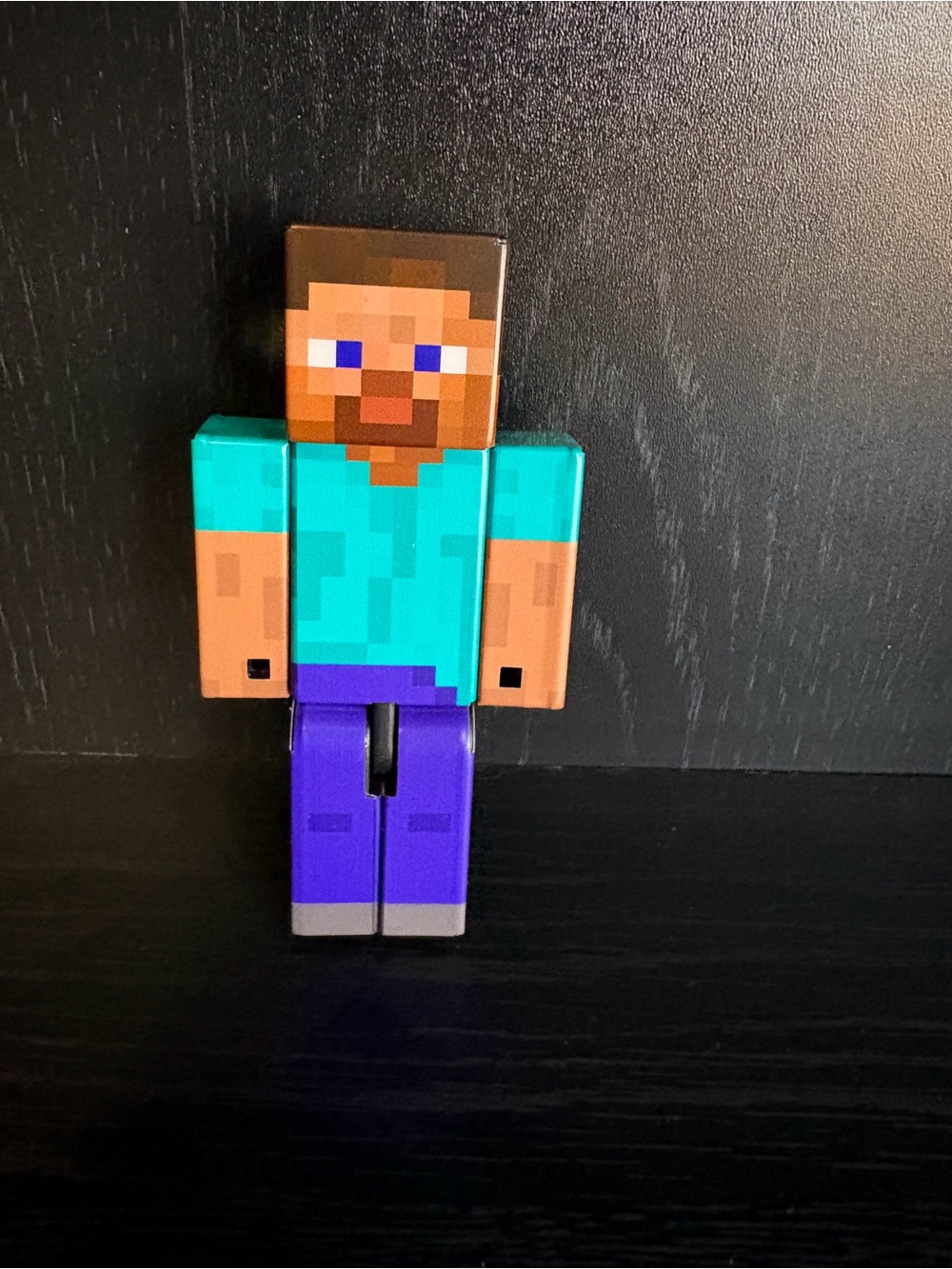 Minecraft Steve Figure - Teal Shirt & Purple Pants
